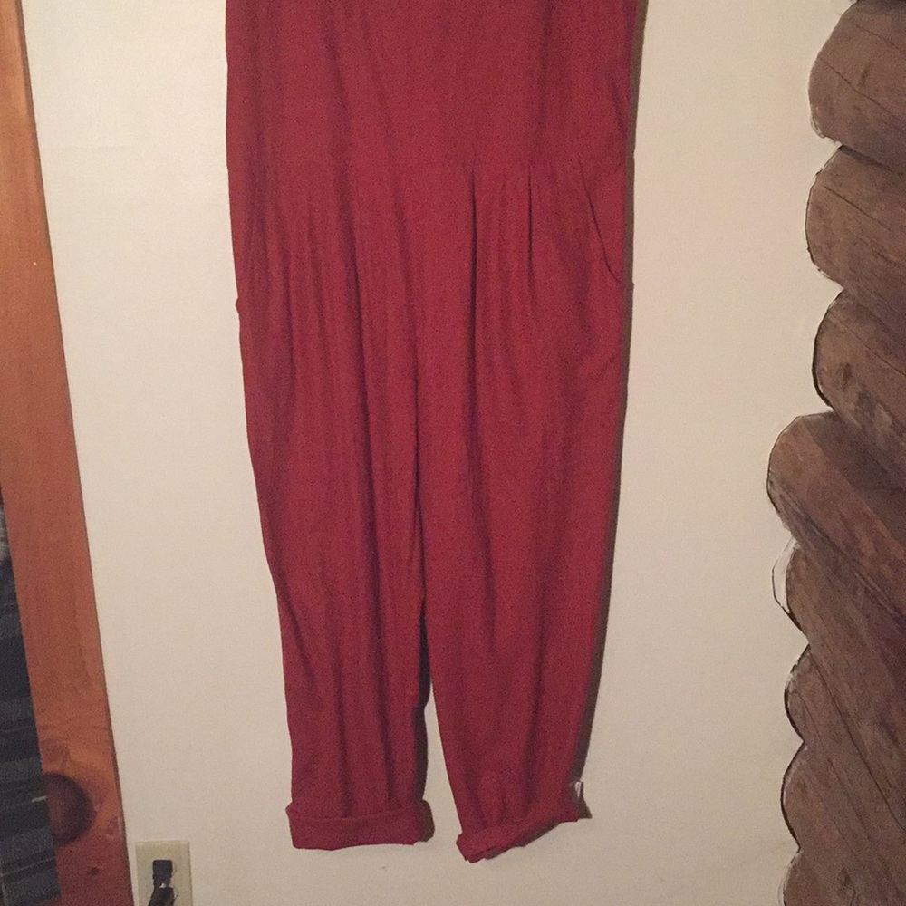 SOLD Ozma Silk Noil Coverall in Redwood - Picture 5 of 5